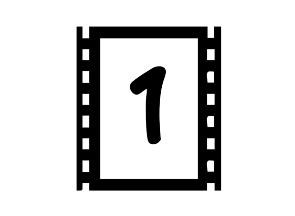 Film Reel with Mono 1 Graphics for Local Crafts