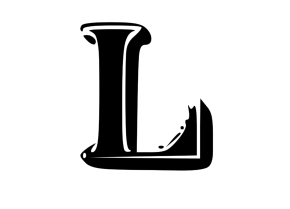 Fun Whacky Playful Mono Letter L V.1: A Crafter’s SVG for Bold, Creative Projects