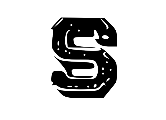 Fun Whacky Playful Mono Letter S V.1: A Crafty Graphic for Bold Blog Design