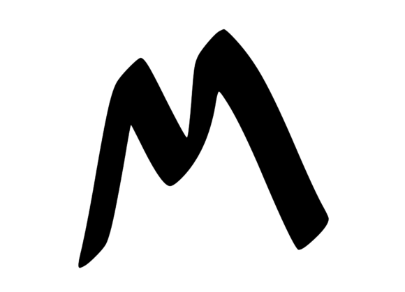 Graffiti Street Tag Mono Letter M: Bold Graphics for Craft Branding