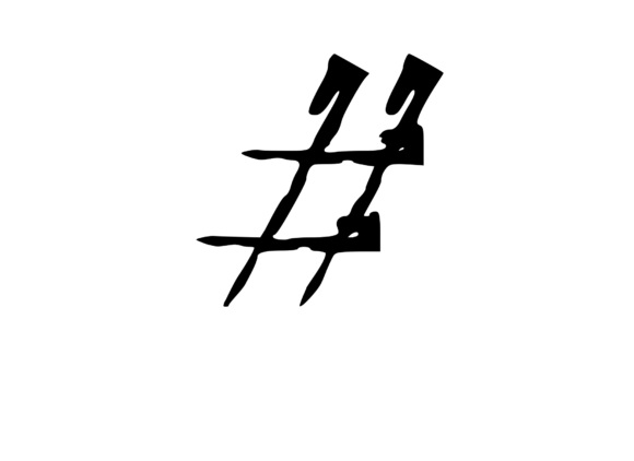 h1High Tek Grunge Mono Symbol Hash Tag: A Bold Graphic for Craft & Design Projects/h1