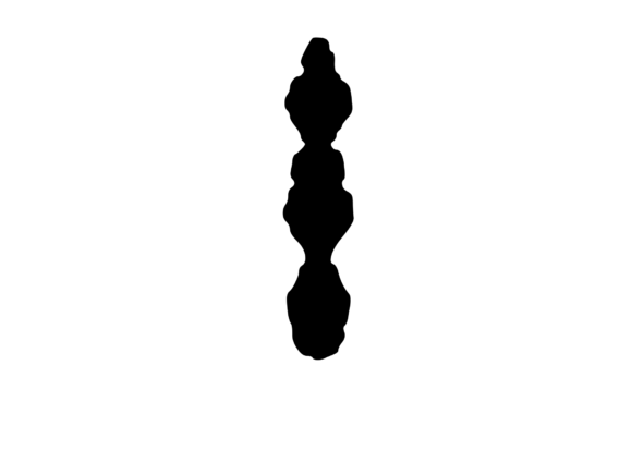Ink Blot Stain Mono Letter I: A Bold Graphic for Craft & Design Projects