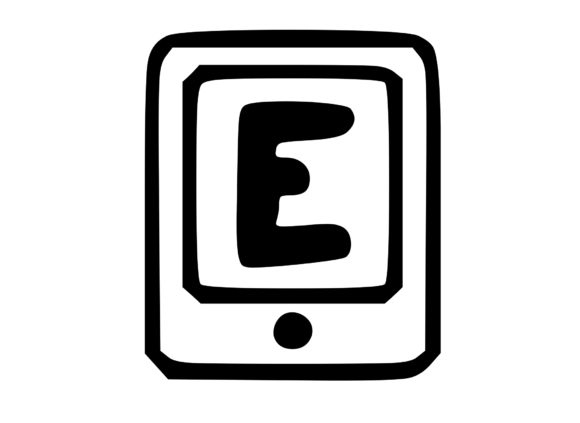 Mobile Tablet Device Mono Letter E: A Versatile SVG for Crafters & Handmade Sellers