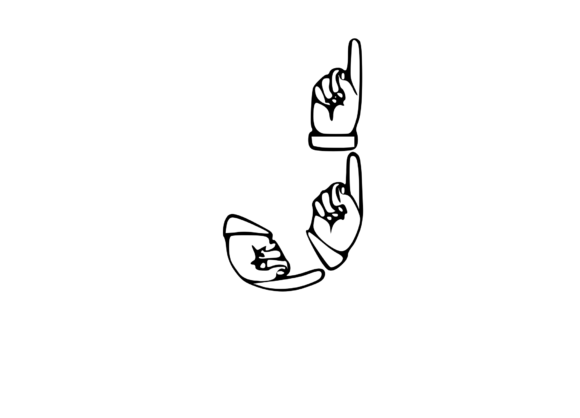 Mono Hand Made Letter J: Graphics for Editorial Crafts