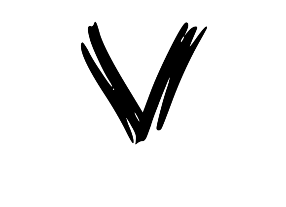 Old Brush Stroked Mono Letter V: A Designer’s Real-World Take