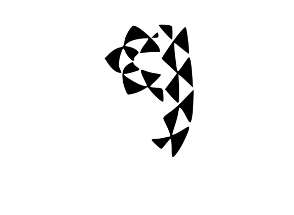 Playful Geometric Pattern Mono 9: Graphics for Crafts