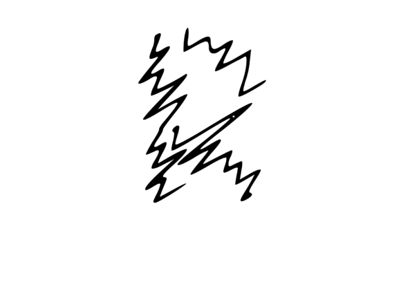 Zapped Comic Shocked Mono Letters R: Playful Graphics for Local Brand Craft